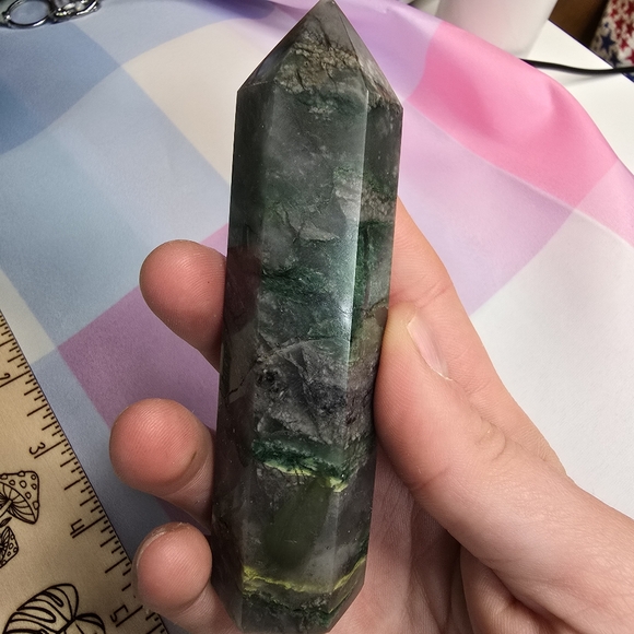 African Jade Tower Crystal Point F - Picture 3 of 6